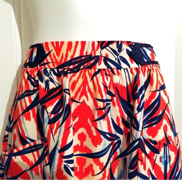 Zara Leaf Print Skirt - Picture 4 of 5